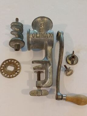 Climax No. 51 Cast Metal Meat Grinder Made In USA